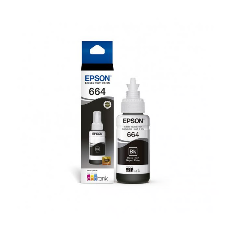Botella de tinta Epson T664120-AL negro (664) - Original