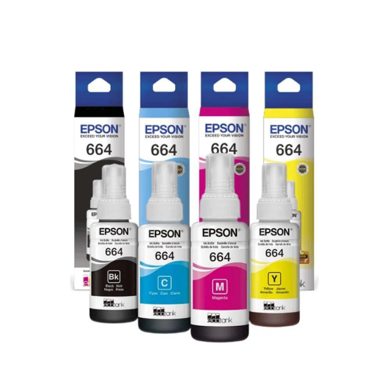 Tinta Epson 664 Pack de 4 Colores T664 - Original