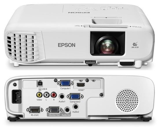 PROYECTOR EPSON POWERLITE E24 3600LUM, XGA (1024x768)