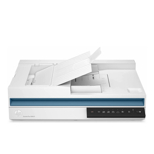 ESCANER HP SCANJET PRO 2600 F1 FLATBED, Hasta 25 ppm/50 ipm a 600dpi B/N, ADF (50 pag)