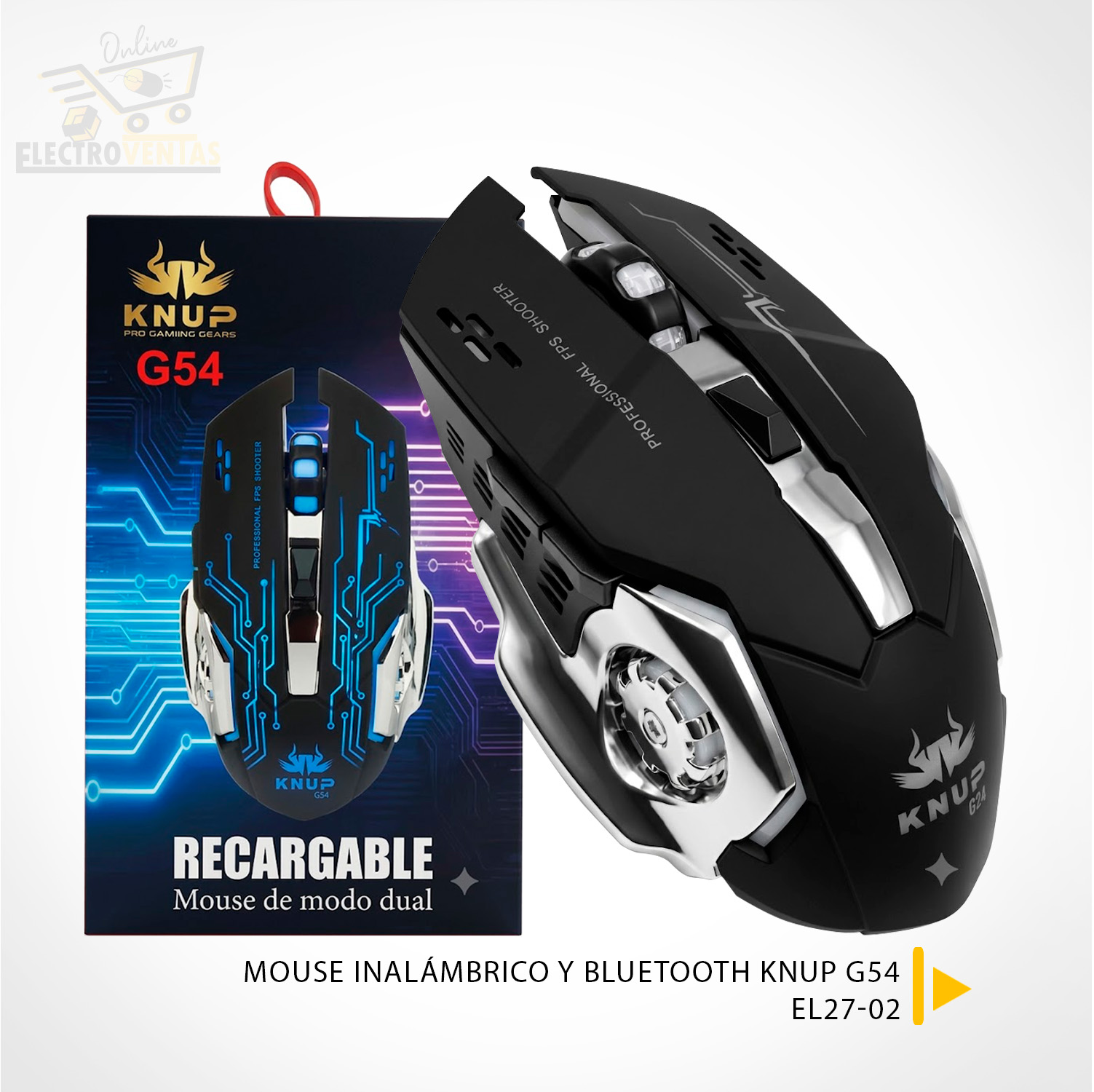 MOUSE DE MODO DUAL RECARGABLE