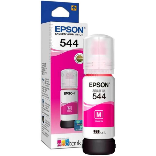 Tinta Original para Impresora EPSON 544 EcoTank, Botella de 65 ml – Magenta